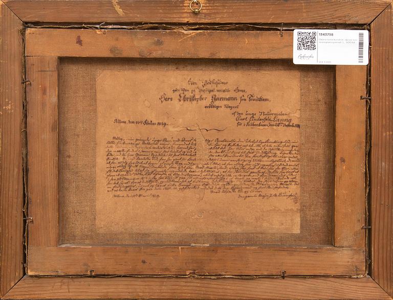 Okänd konstnär 1800-tal, Norge,  olja på duk, monogramsignerad CL,