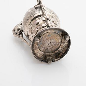 Vase, silver, Art Nouveau, C.G. Hallberg, Stockholm, 1912.