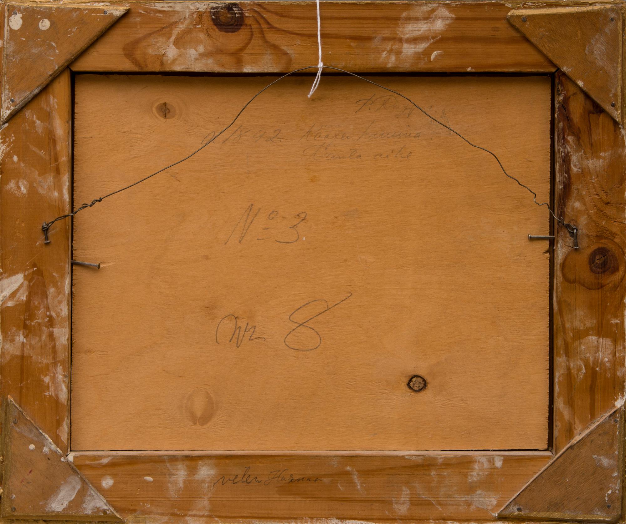 ALEX RAPP, Oil on panel, signed and dated a tergo 1892.