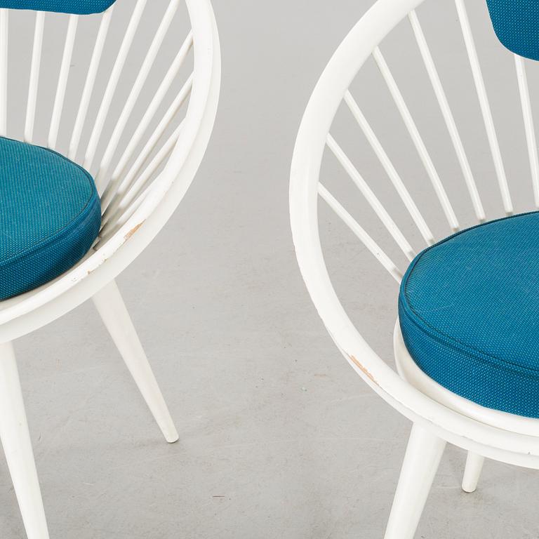 KARMSTOLAR, ett par, "Circle", 1900-talets andra hälft.