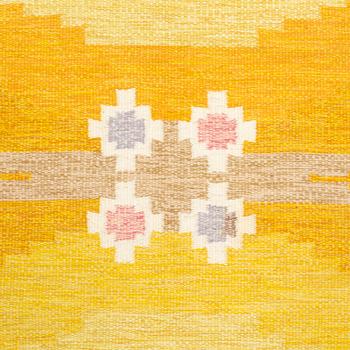 Ingegerd Silow, an 'Örbyhus' flat weave rug, signed IS, c. 280 x 193 cm.