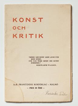 Books/Pamphlets (6) and a photo depicting Gösta Adrian-Nilsson.