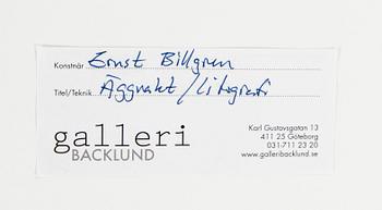 Ernst Billgren, "Äggvakt" – Ur portföljen "Vid vägens slut".