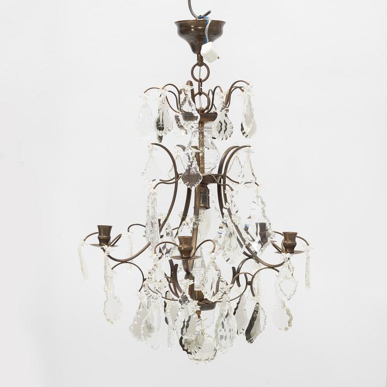 Chandelier, Baroque style, first half of the 20th century.