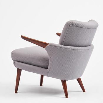Ib Kofod-Larsen, a rare armchair model 423, Christensen & Larsen, Denmark, 1950s.