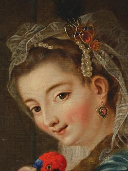 Johann Heinrich Tischbein, Konstnärens dotter Wilhelmine Ernestine Fredrike Tischbein (1759-1820) i turkisk dräkt.