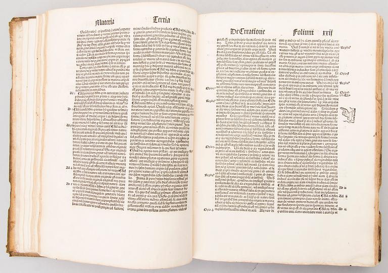 TUOMAS AKVINOLAINEN, Questiones disputate angelici doctoris, Köln 1500, utgiven av Heinrich Quentell.