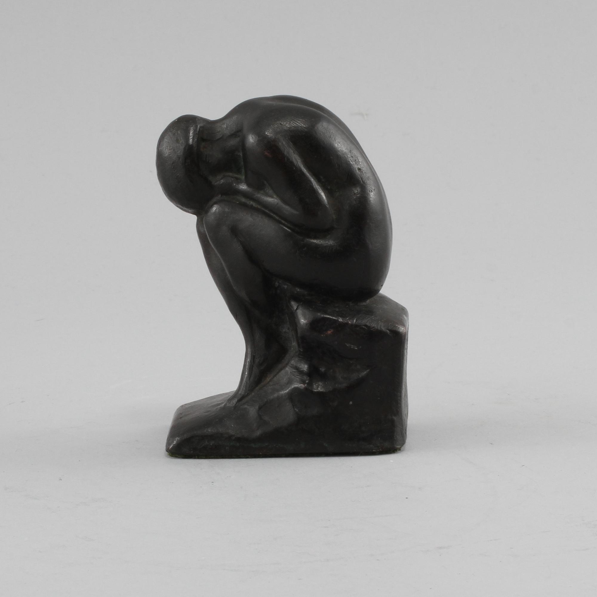 HALVAR FRISENDAHL, skulptur, brons, signerad.