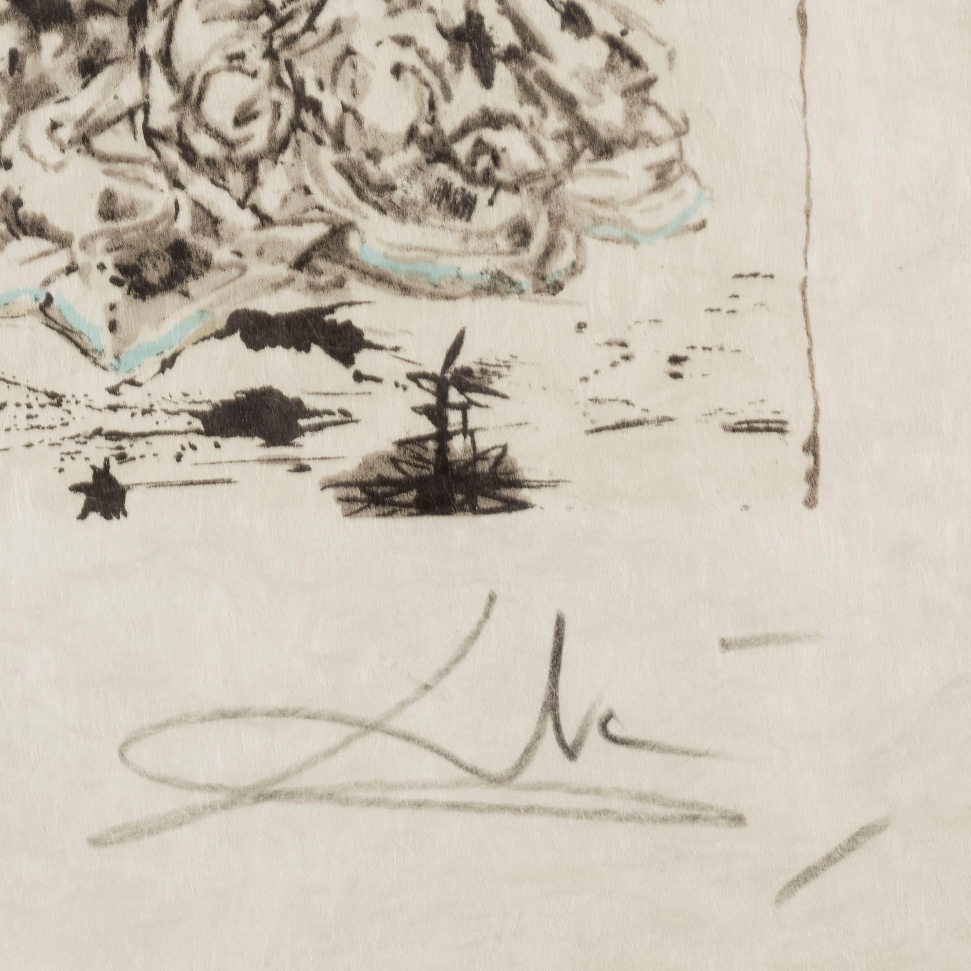 SALVADOR DALí, litografi, signerad och numrerad 39/300.