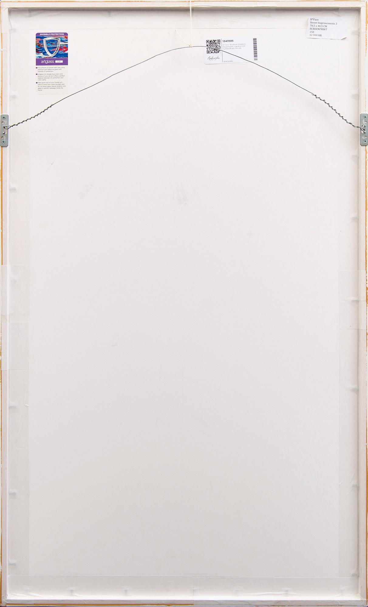 D*Face aka Dean Stockton, a signed and numbered color serigraph.