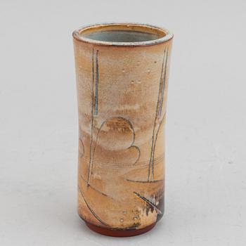 A stoneware vase by Wilhelm Kåge, Gustavsberg, signed and dated 1930.