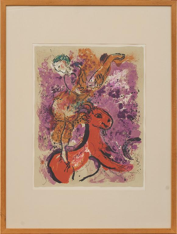 MARC CHAGALL, efter, utställningsaffisch, 1985.