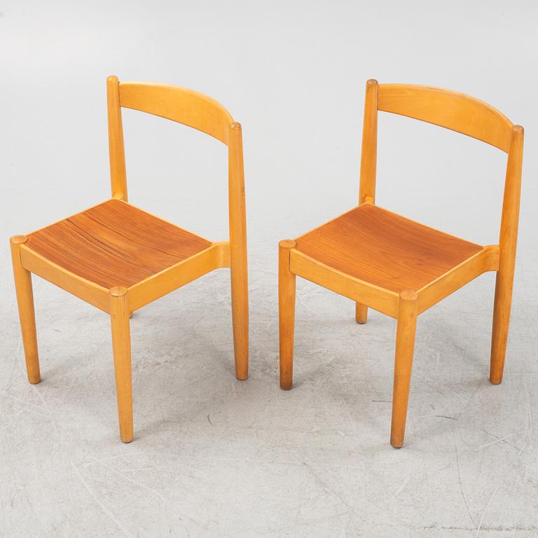 A set of ten 'Stapelstol USA-1' chairs, Bjärnums Möbelfabriker AB, 1960's/70's.