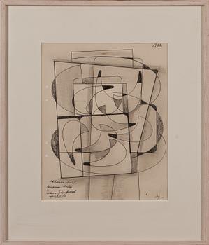 ALBERT JOHANSSON, 2 st, blandteknik, monogramsignerade, den ena daterad 1977.