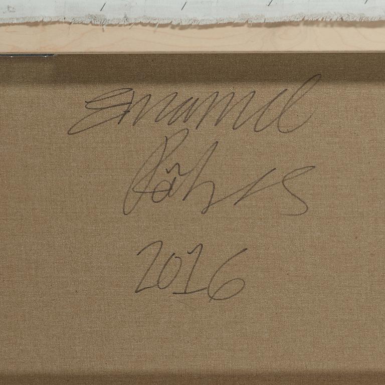 Emanuel Röhss, acrylic on canvas, signed and dated 2016 on verso.