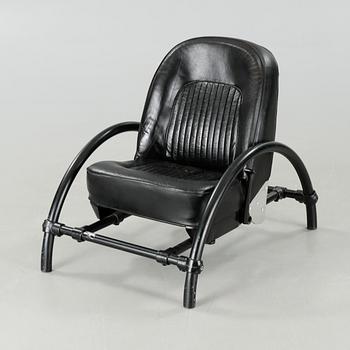 "Rover chair" by Ron Arad, One Off Ltd, London, 1980s.