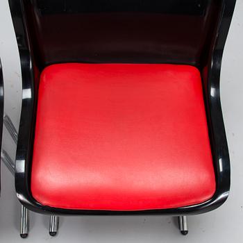Yrjö Kukkapuro, A set of seven '3427M' chairs for Haimi, Finland.