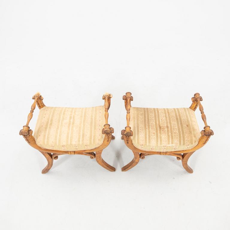 Pair of Baltic 19th-century stools.