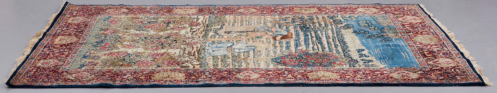 MATTO, a semi-antique Kerman figural, ca 248,5-250 x 155 cm.