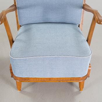 A 1940s pair of armchairs, designed by Svante Skogh for Förenade Möbler in Linköping.