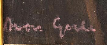 ARON GERLE, oil on panel signed.