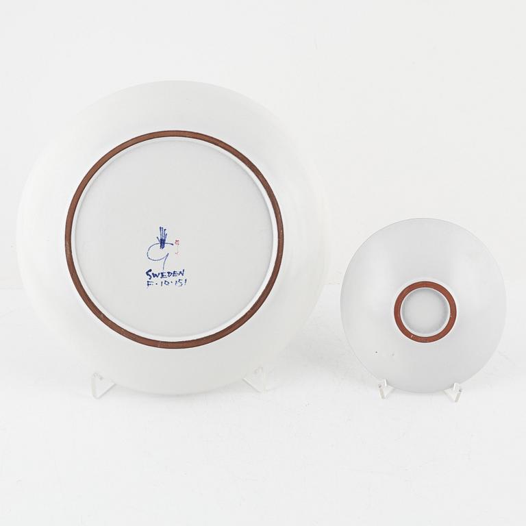 Stig Lindberg, three earthenware bowls, Gustavsberg Studio, Sweden.