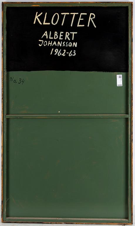 ALBERT JOHANSSON, mixed media on panel, signed 1962-63 verso.