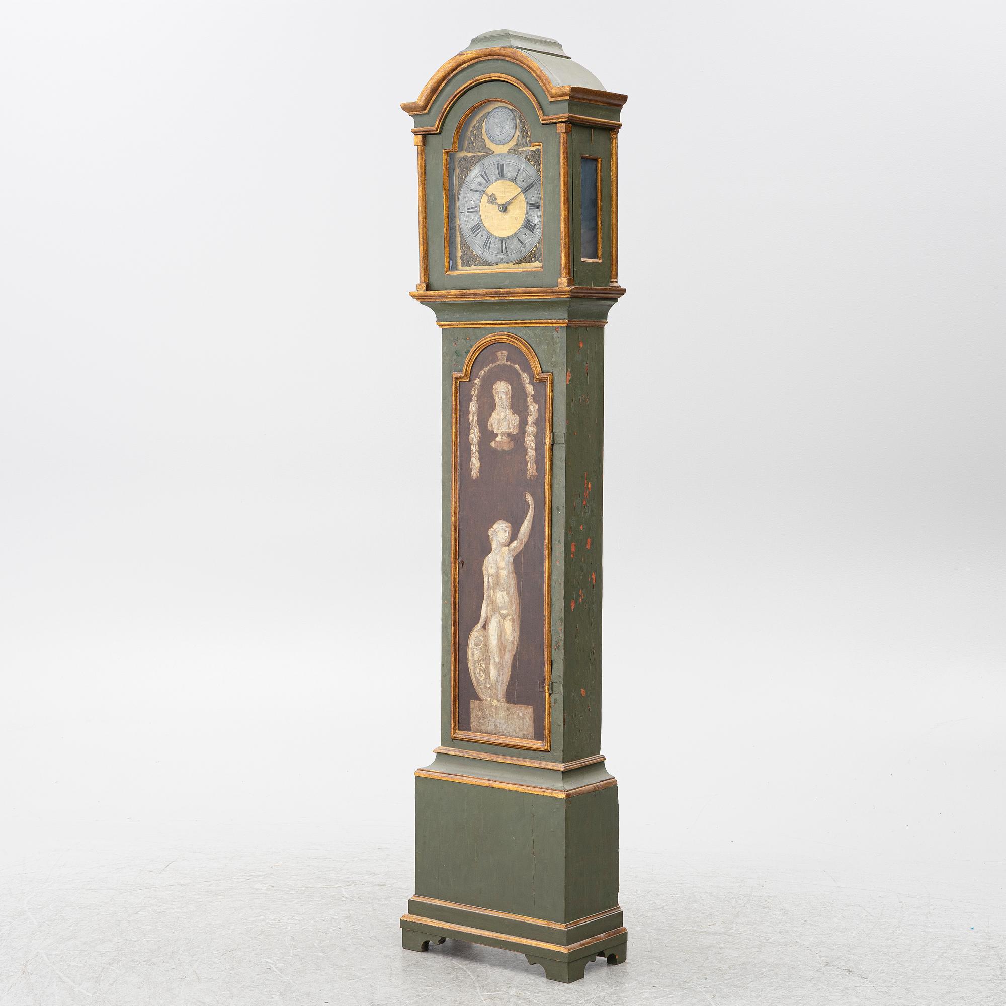 A longcase clock by W. Barrow (watchmaker in London 1700-36).