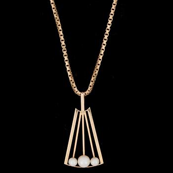 HALSSMYCKE, 18 k guld, Alton gruvvaru AB, Falköping, 1900-talets andra hälft. Tot vikt 15 g.