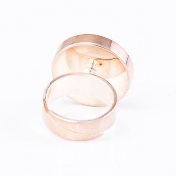 RIIPUS, RANNEKORU, SORMUS JA RINTANEULA, sterlinghopea ja kromidiopsidi, Kultateollisuus Ky Viljanen, Turku, 1974-75.