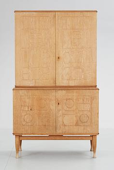 115. An Yngve Ekström 'Krus' oak cabinet, Westbergs Möbler, Tranås, Sweden 1950's.