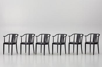 Peter Celsing, karmstolar, 6 st. modell 1514, Gemla Diö, 1994.