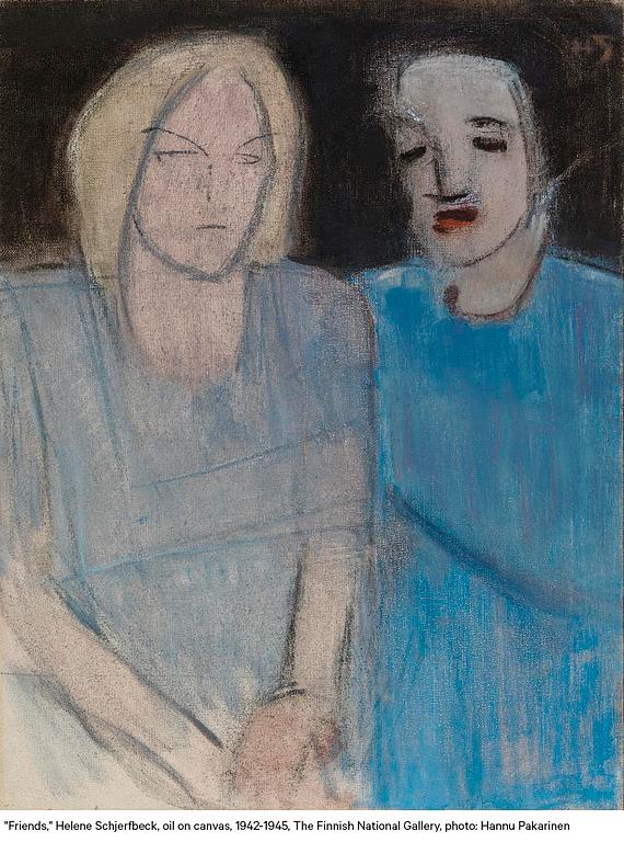 Helene Schjerfbeck, "Vännerna".