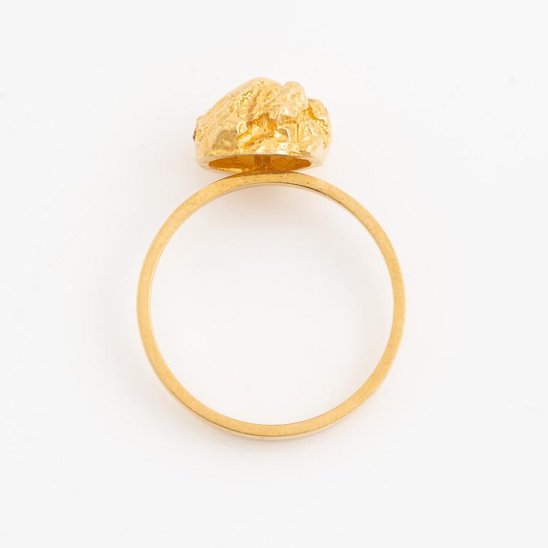Björn Weckström, ring, 18K guld, Finland 1976. För Lapponia.