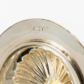 Kaffe- och teservis, 4 delar, silver, empirestil, AC Bloxham Ltd, Birmingham 1925.