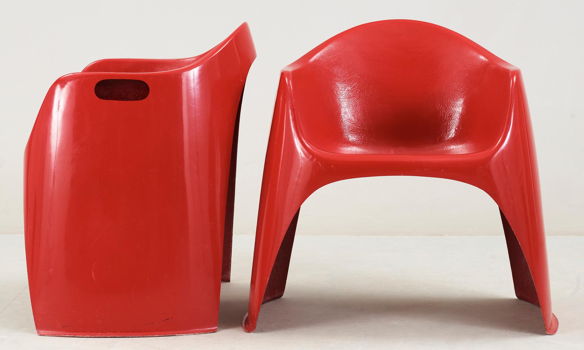 FÅTÖLJ, ett par, Walter Papst, Mauser, Tyskland, 1960-tal.