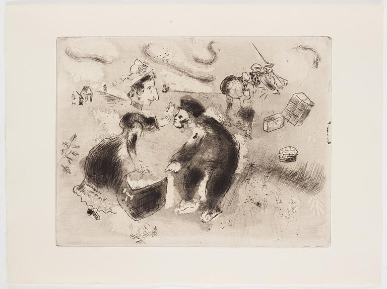 MARC CHAGALL, 71 st etsningar ur upplagan om 285 exemplar på Arches/MBM/J. Perrigot-papper, 1923-1948.