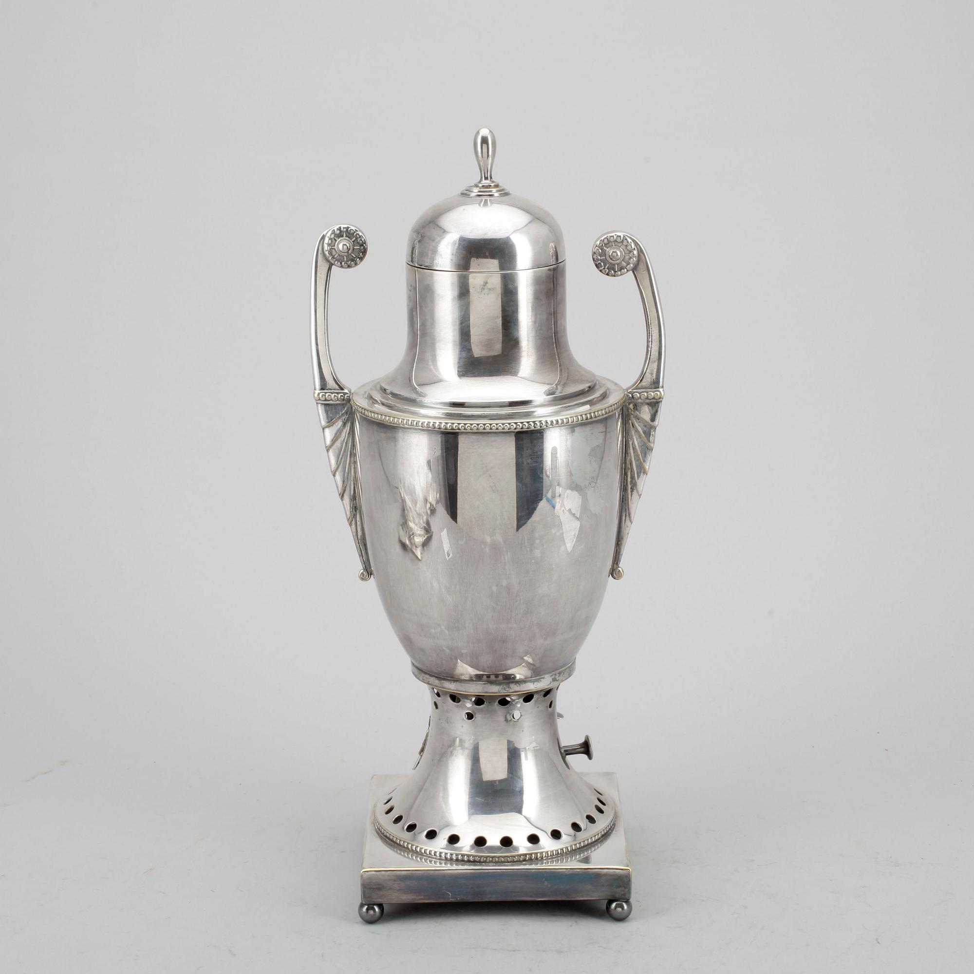 SAMOVAR, vitmetall, Ryssland, 1800-tal.