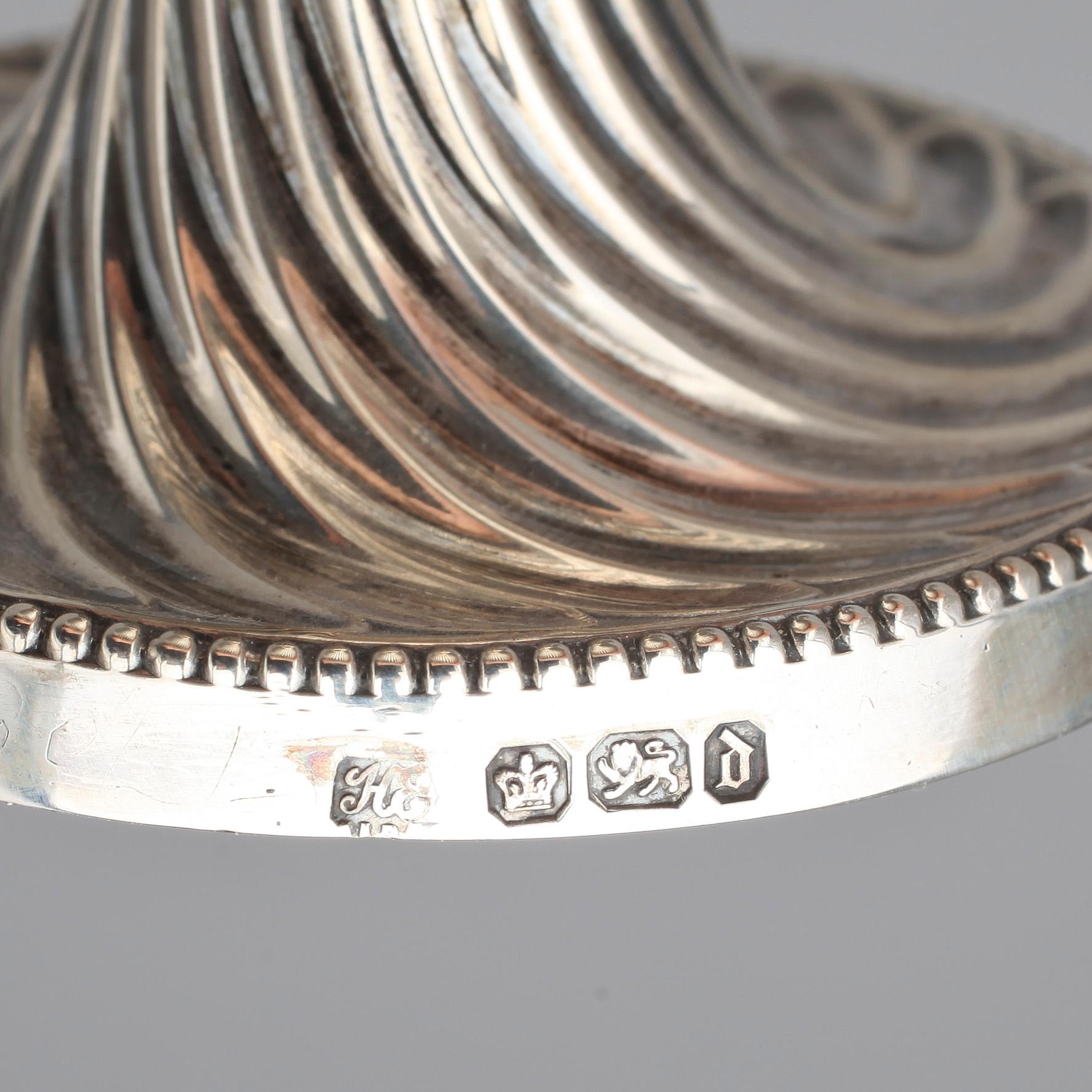 FOTOGENLAMPOR, ett par, silver, Sheffield England 1896.
