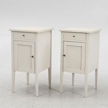 A pair of bedside tables, 20th Century.