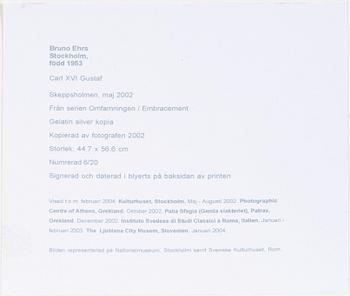 Bruno Ehrs, "Carl XVI Gustaf, Skeppsholmen, maj 2002".