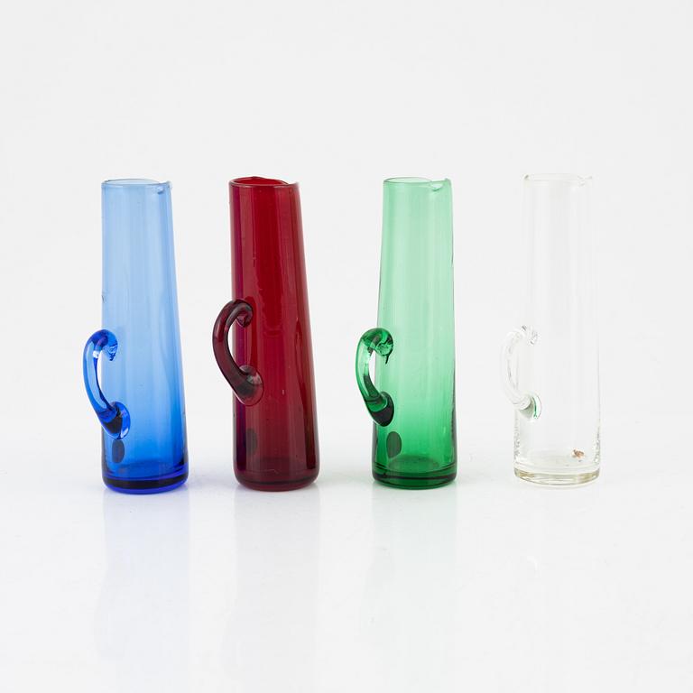 Kannor, 8 st, glas, Reijmyre, 1900-talets andra hälft.