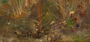 Axel Wallert, oil on board, signed and dated 1956.