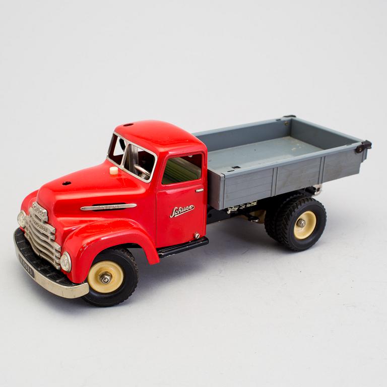 A tinplate Schuco Construction truck N 6065, Germany, 1950/60s.