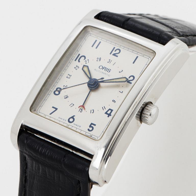 ORIS, Rectangular Pointer, wristwatch, 26 x 38 mm.