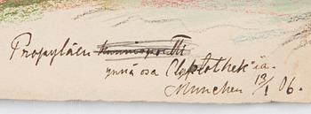 Santeri Salokivi, Vy från Munchen samt Konstnärens Konstböcker, 6 st.