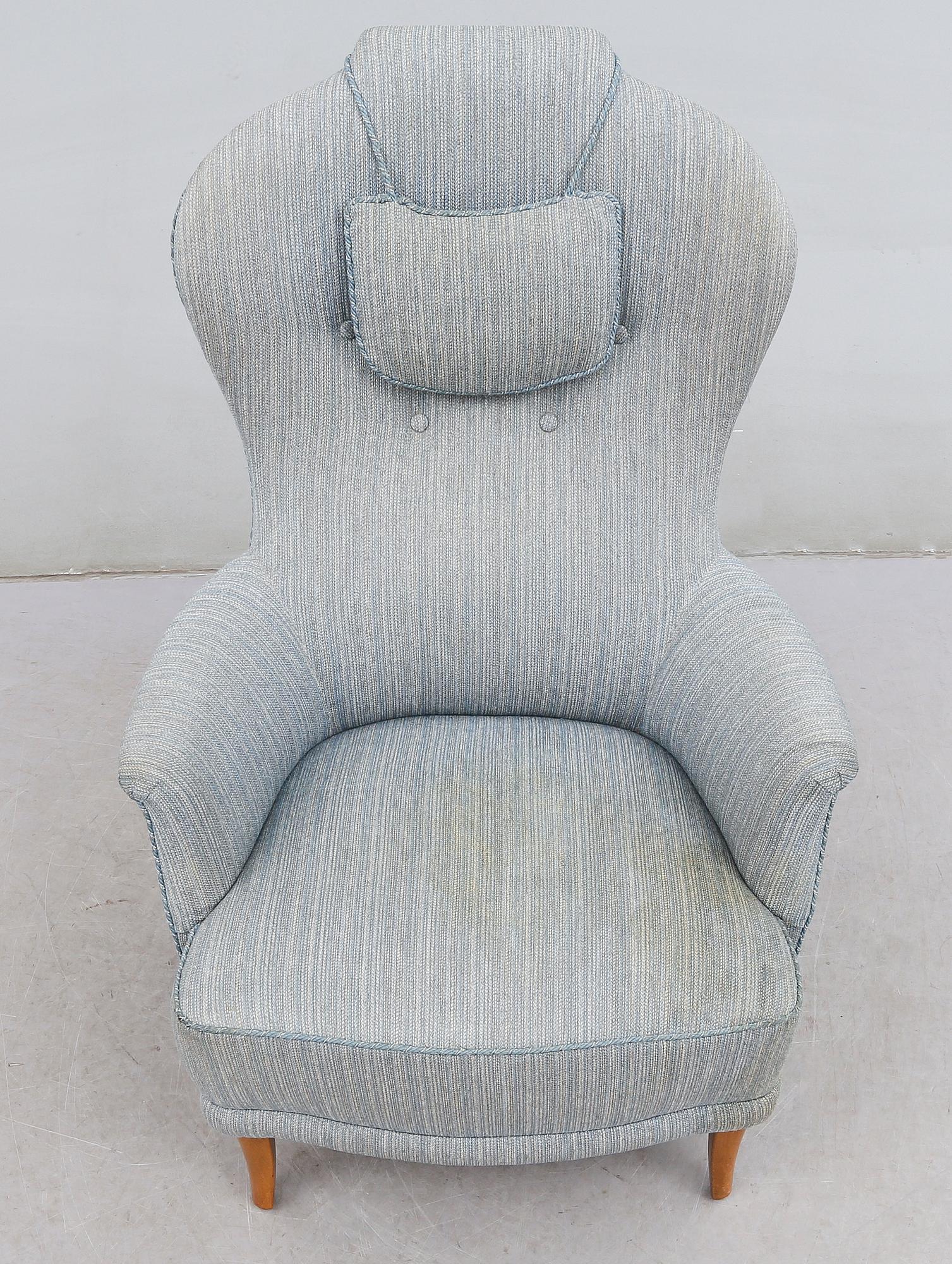 FÅTÖLJ, "Farmor", Carl Malmsten, 1900-talets andra hälft.