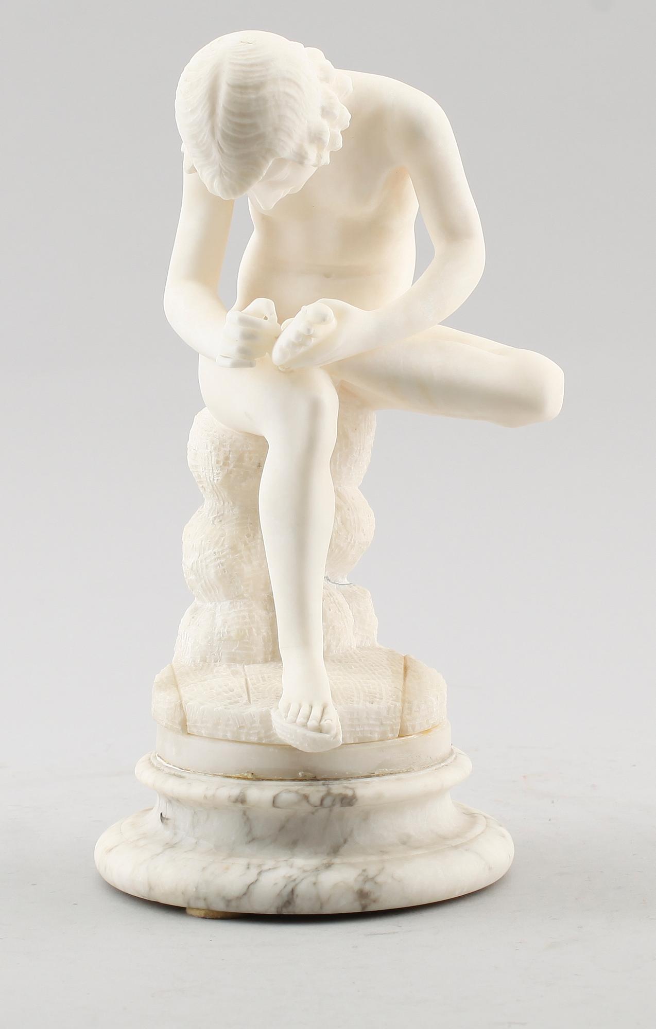 SKULPTUR, alabaster, 1900-talets första hälft.