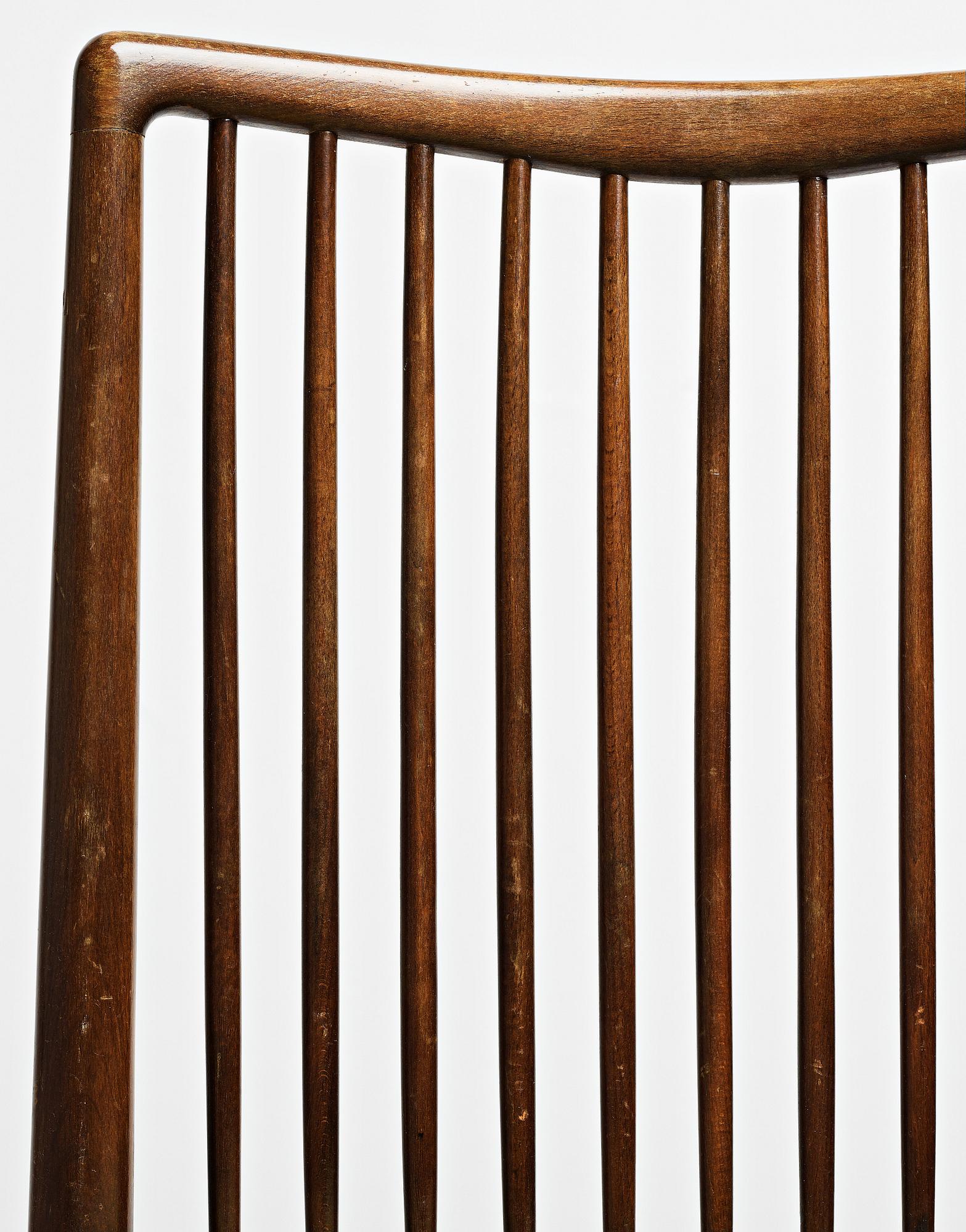 HANS J WEGNER, 4 stolar, från Aarhus Rådhus, snickarmästare Axel I Sørensen, Danmark 1941.