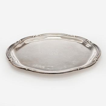 Tarjotin, hopeaa, suomalaiset tuontileimat.